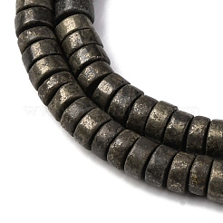 Natürliche Pyrit Perlen Stränge&nbsp;G-L624-I13-3x6mm
