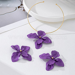 Ohrstecker-Sets aus Legierung und Choker-Sets mit Anhänger&nbsp;WG3F7DF-01