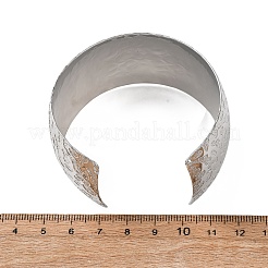 Bracciali rigidi da donna in ottone martellato&nbsp;BJEW-A163-04A-P