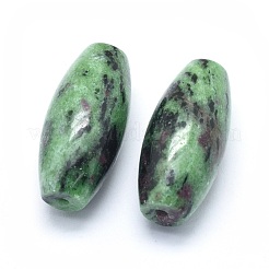Rubis naturel en perles zoisite&nbsp;G-P384-T16