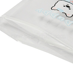 Sacchetti regalo rettangolari in plastica con chiusura a zip&nbsp;OPP-Q008-01A-02