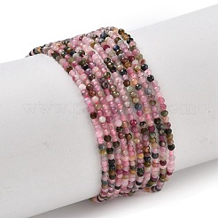 Natürliche rosa Turmalin Perlen Stränge&nbsp;G-F596-06-2mm