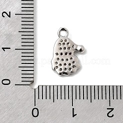 Ciondoli natalizi in ottone con micro pavé di zirconi&nbsp;KK-L258-04P-B01