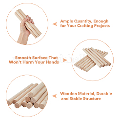 Bâtonnets en bois&nbsp;WOOD-WH0125-11K