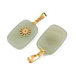 Pendentifs en aventurine vert naturel&nbsp;G-G461-04G-03