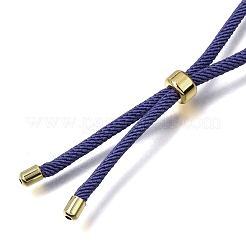 Cordoncini in nylon intrecciato regolabili da 2.5 mm per la creazione di collane&nbsp;FB-CBAA152-02G