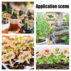 40 étiquette pour plantes en bambou&nbsp;DIY-FH0002-31
