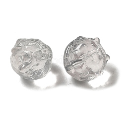 Perles en verre transparentes&nbsp;GLAA-D025-05B