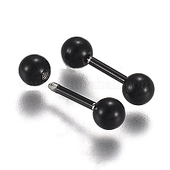 Pendientes de bola de acero inoxidable 304&nbsp;EJEW-H113-02EB-C