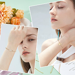 8 Stück 4 Stil Messing Box Kette Schieber Armband Herstellung&nbsp;KK-BBC0012-42