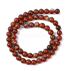 Fili perline naturali del diaspro rosso&nbsp;G-R193-11-6mm