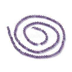 Natürlichen Amethyst Perlen Stränge&nbsp;X-G-F619-12-3mm