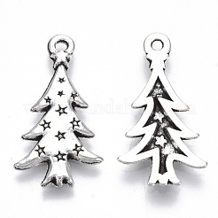 Tibetischer stil Aluminium Anhänger & Charms&nbsp;TIBE-N010-30AS-RS