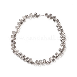 Fili di perline do vetro trasparente&nbsp;GLAA-G096-01C