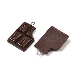 Pendentifs en résine opaque peints au pistolet&nbsp;RESI-F061-06A