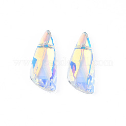 Spitz zulaufende Strass-Anhänger aus Glas&nbsp;EGLA-N006-034D