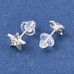 Pendientes de aleación de esmalte para mujer.&nbsp;AL-CBA004A-03S