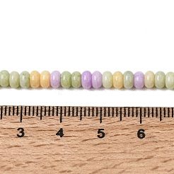 Collier de perles en verre opaque craquelé&nbsp;GLAA-D306-A05