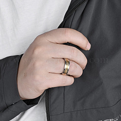 Drehbare Fingerringe aus Edelstahl 304 für Herren&nbsp;WGB9C46-01