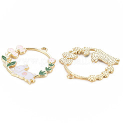 Pendentifs d'émail en alliage&nbsp;LS-ENAM-S126-109-NR