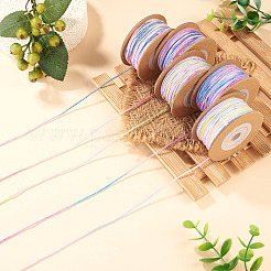 5 rotolo di cordino in cotone macramè tinto a segmenti da 5 colori&nbsp;OCOR-TA0004-05C