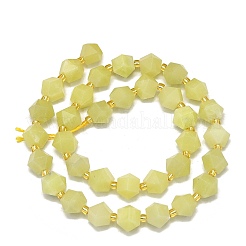 Chapelets de perles en jade citron naturel&nbsp;G-I376-A27-01
