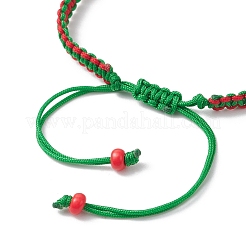 Weihnachts-Galvano-Glasperlenarmbänder mit geflochtenen Perlen für Männer und Frauen&nbsp;BJEW-MZ00205