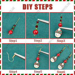 Set zur Herstellung von Weihnachtsohrringen&nbsp;DIY-SC0021-83