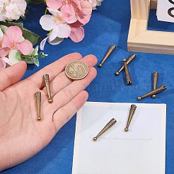12 Stück Kordelende aus Zinklegierung&nbsp;FIND-CA0011-78AB