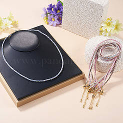 7 pieza de cordón de algodón de nailon redondo de 2.5 mm de 7 colores para hacer collares&nbsp;NJEW-TA0001-25G