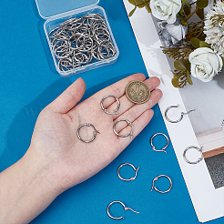 30 paire de boucles d'oreilles créoles en acier inoxydable 304&nbsp;EJEW-PH0001-37