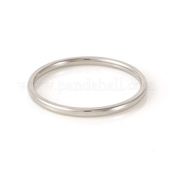 Anillos de banda lisa de acero inoxidable 201 resistentes al deslustre&nbsp;RJEW-G107-1.5mm-7-P