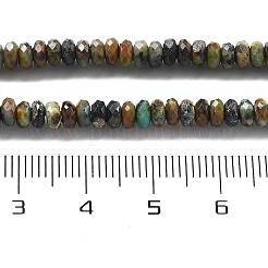 Fili di perle naturali di turchese africano (diaspro)&nbsp;G-H080-A02-01