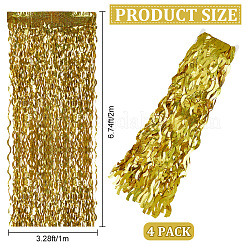Rideaux à franges en feuille de plastique&nbsp;DIY-WH20011-33C