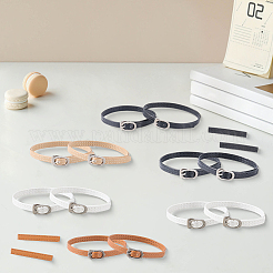 6 Paar Schnürsenkel aus PU-Leder in 6 Farben&nbsp;DIY-CL0001-32