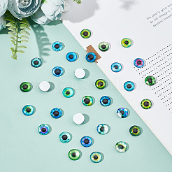 100 Stück Glascabochons im 50-Stil&nbsp;GLAA-PH0001-85