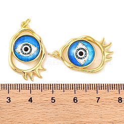 Porte micro ouvrent pendentifs zircone cubique en laiton de placage&nbsp;KK-H486-25G-02