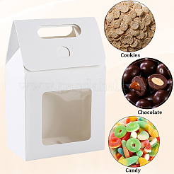 Rechteckige Geschenkboxen aus Papier mit klarem Fenster&nbsp;CON-WH20003-02C