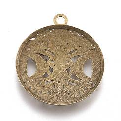 Stile tibetano pendenti della lega cava&nbsp;X-TIBEP-F075-01AB-RS