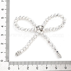 Kronleuchter-Komponentenglieder aus Legierung und galvanisiertem Glas mit Schleife&nbsp;PALLOY-D359-01