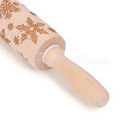 Pernos de madera del copo de nieve de navidad&nbsp;DIY-E034-10C