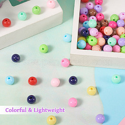300pcs 15 Farben undurchsichtige Acrylperlen&nbsp;SACR-TA0001-13