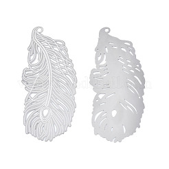 Colgantes grandes de filigrana de acero inoxidable 304 que no se deslustran&nbsp;STAS-S118-037