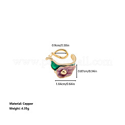 Offene Manschettenringe aus Messing und Emaille für Damen&nbsp;WGC840F-01