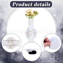 Selbstklebende Blumenvasen aus Eisen&nbsp;AJEW-WH20020-431B