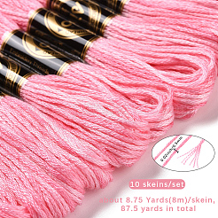 10 Strang 6-lagiges Polyester-Stickgarn&nbsp;OCOR-CY0004-38F
