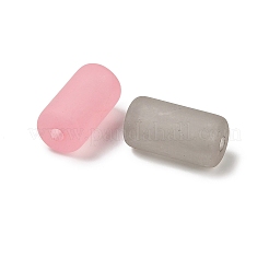 Bereift undurchsichtigen Acrylperlen&nbsp;MACR-F084-05