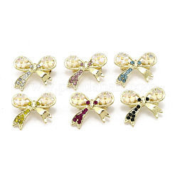 12 broche en alliage de strass avec nœud papillon&nbsp;JEWB-A033-16G