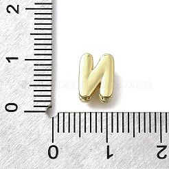 Eslabones multihebra con letras de circonita cúbica micropavé de latón&nbsp;X-KK-D295-32G-14