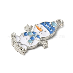 Anhänger aus Emaille mit Wintermotiv&nbsp;ENAM-M002-04O-P